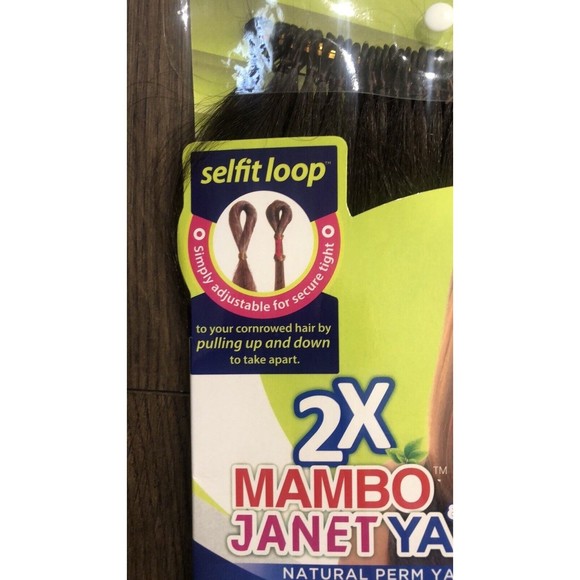 Janet Collection 2X Mambo Yaki 16” - Color 4 Chocolate Selfit Loop - 1 PACKS NEW - Picture 2 of 14